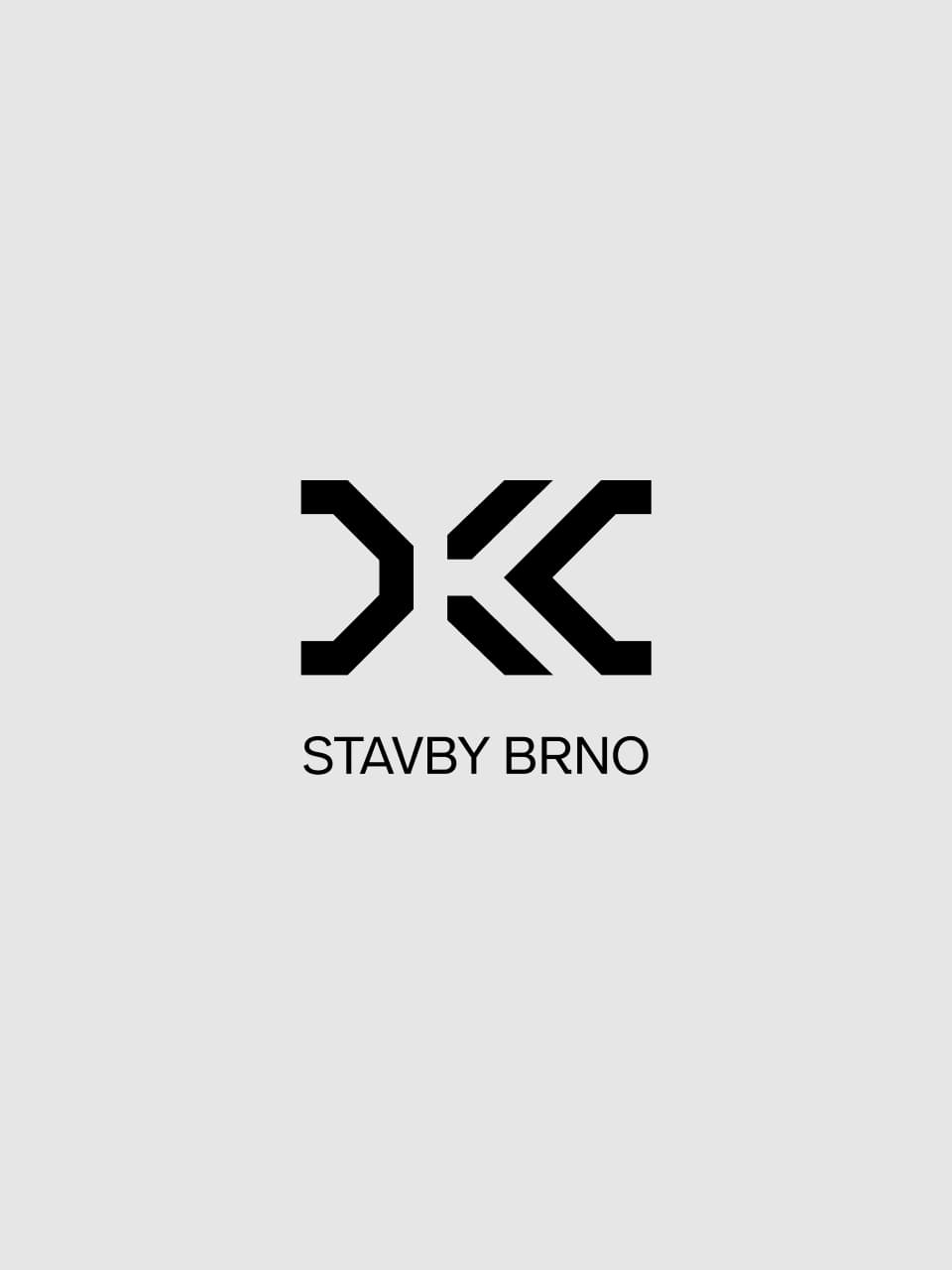 Final DKC logo mark with the STAVBY BRNO descriptor