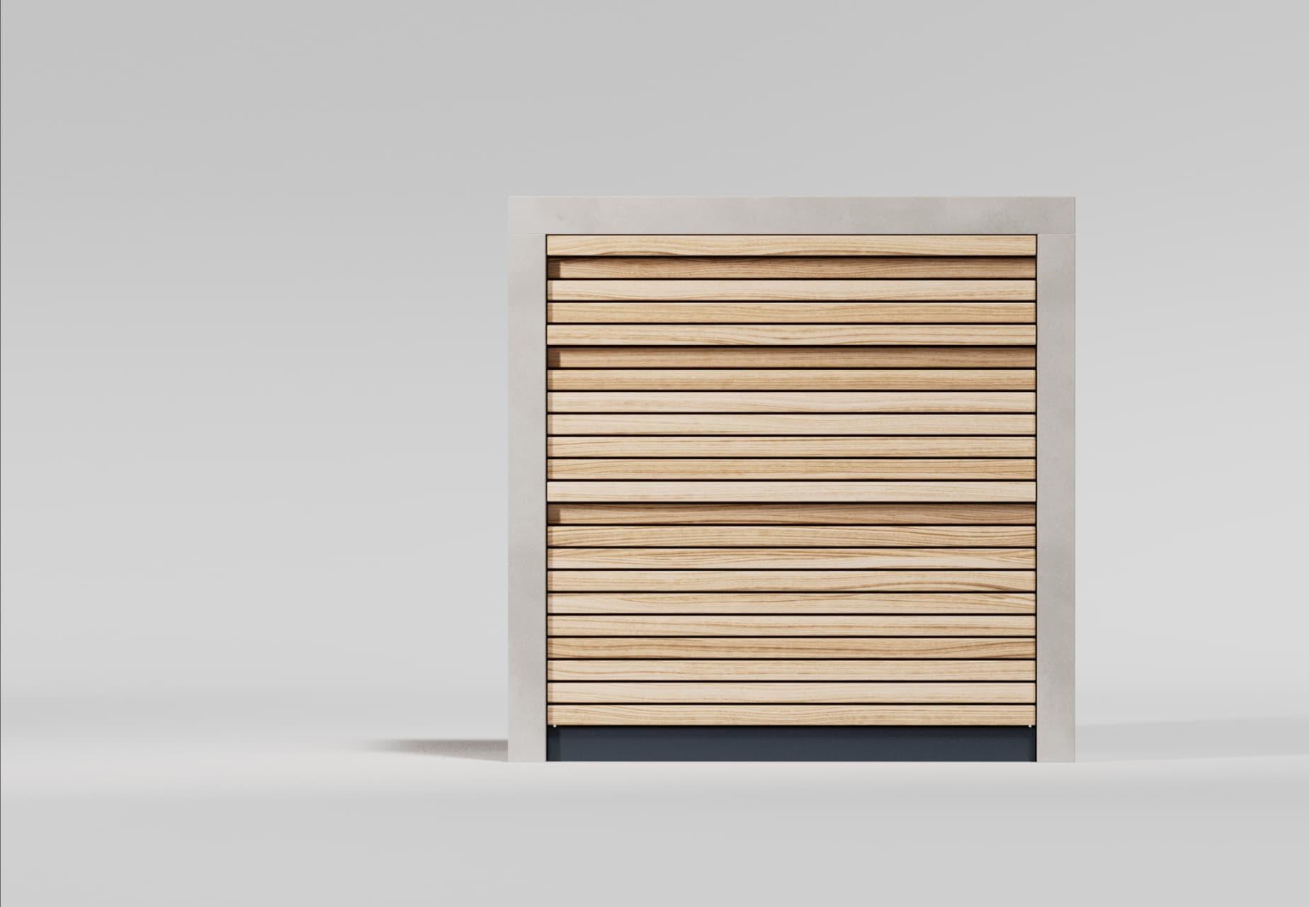 3D visualisation of a single RA Beton kitchen module