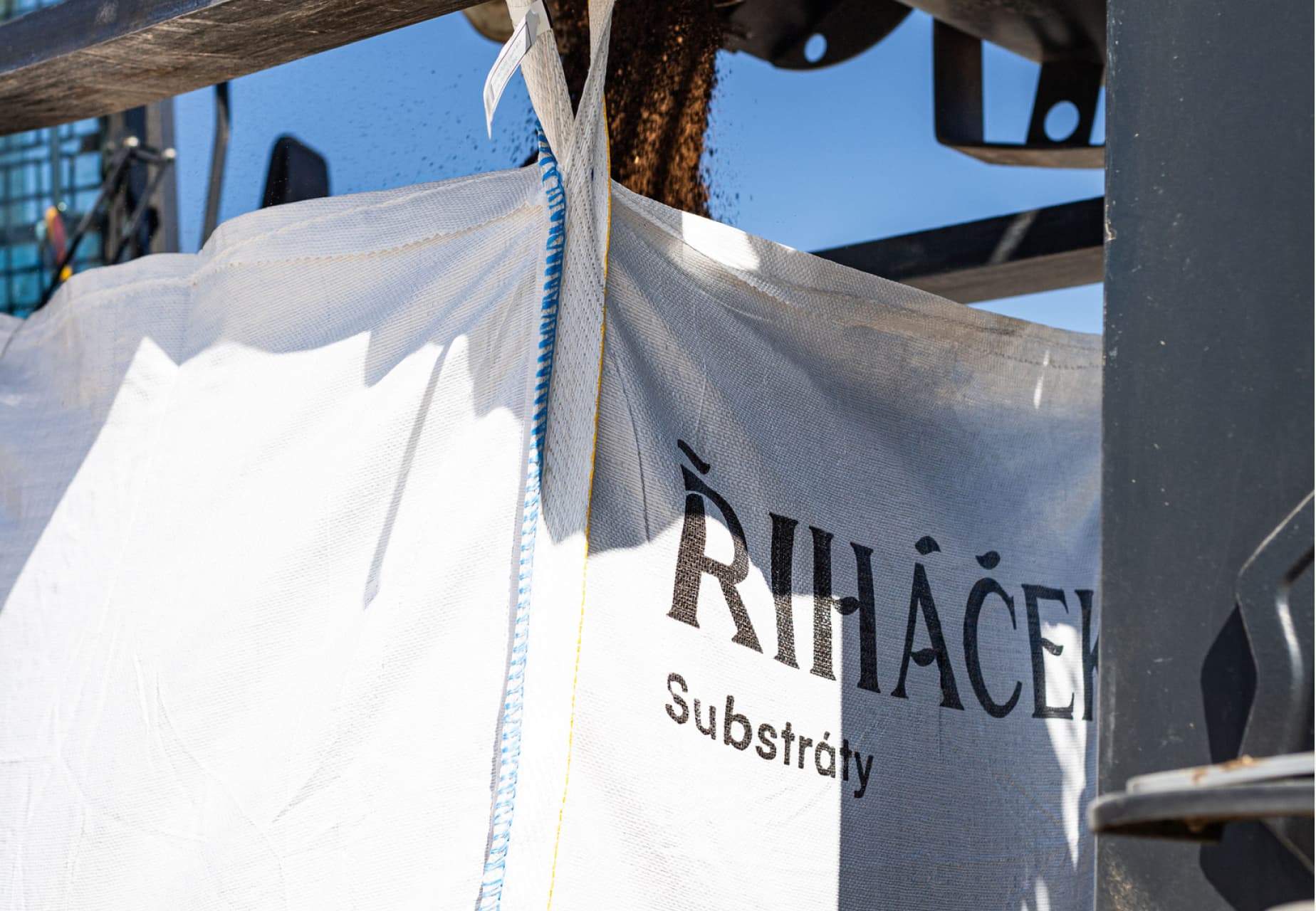 Řiháček brand applied on substrate packaging