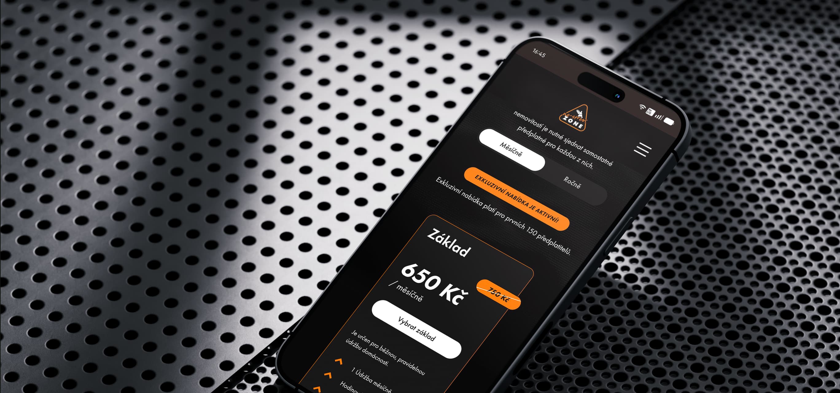 Subscription pricing screen on phone